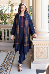 Asling - Winter 3PC Dhanak Embroidered Suit - kp3353